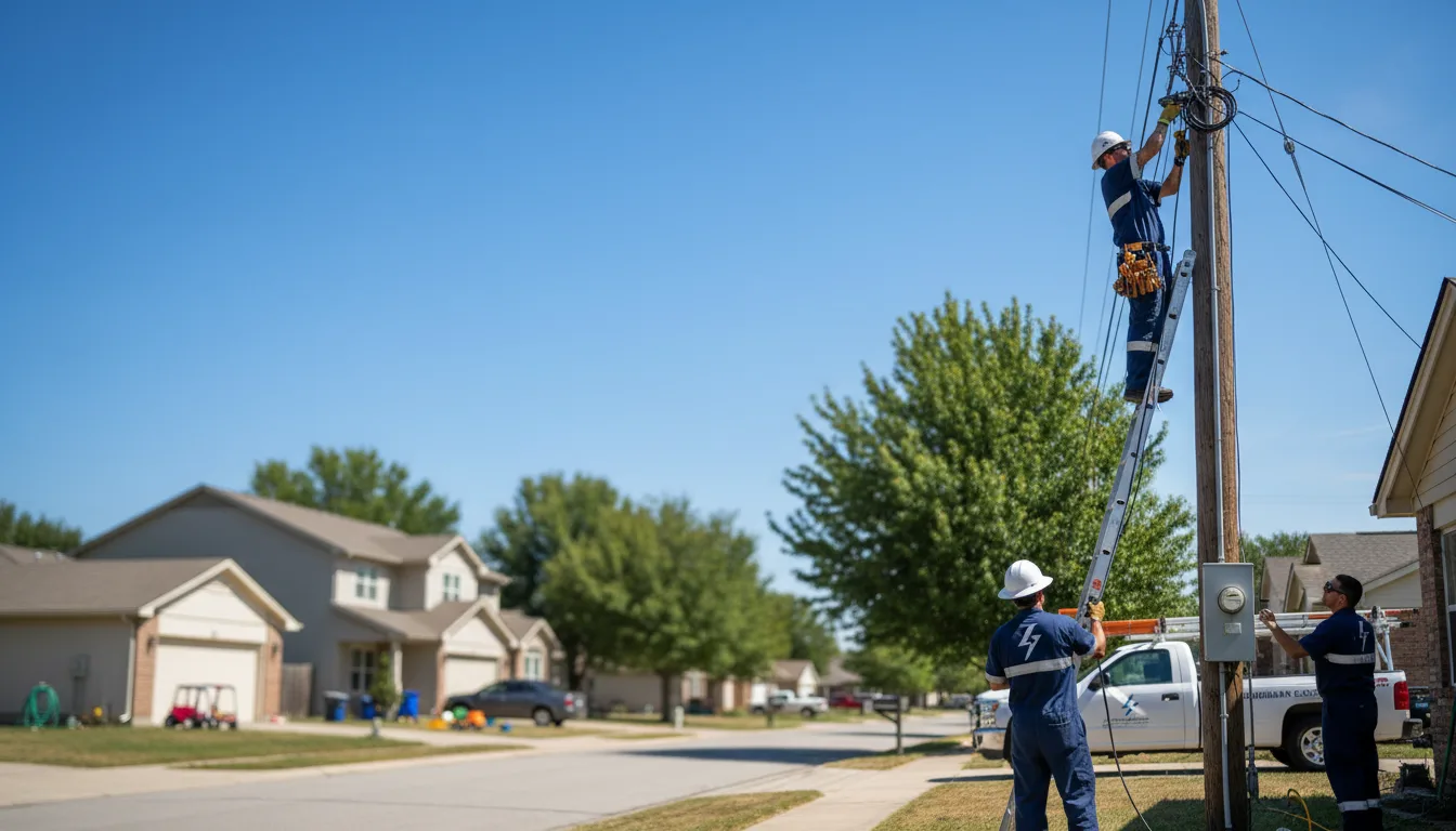 Residential electrician providing installation services in Motley, MN